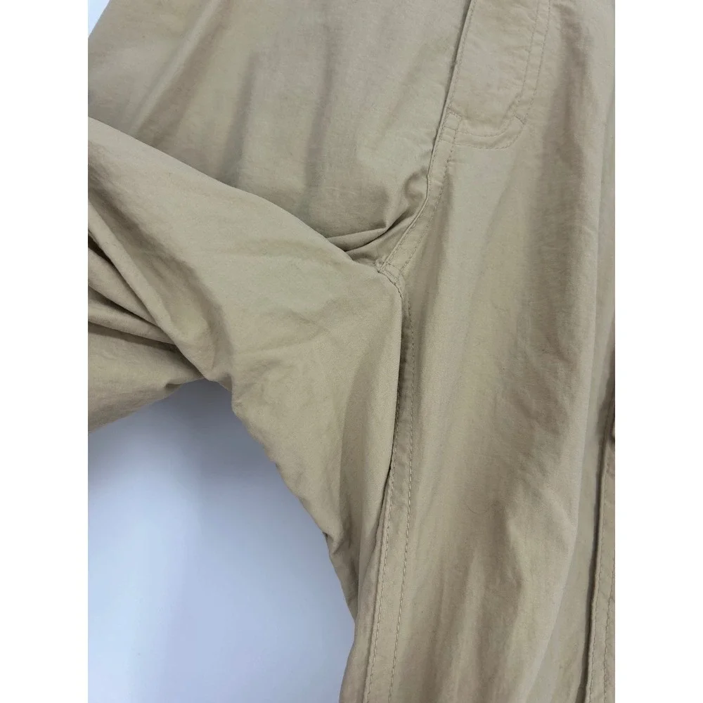 REI Convertible Cargo Hiking Zip Cuff Stretch Waist Khaki Nylon Men Small 30L